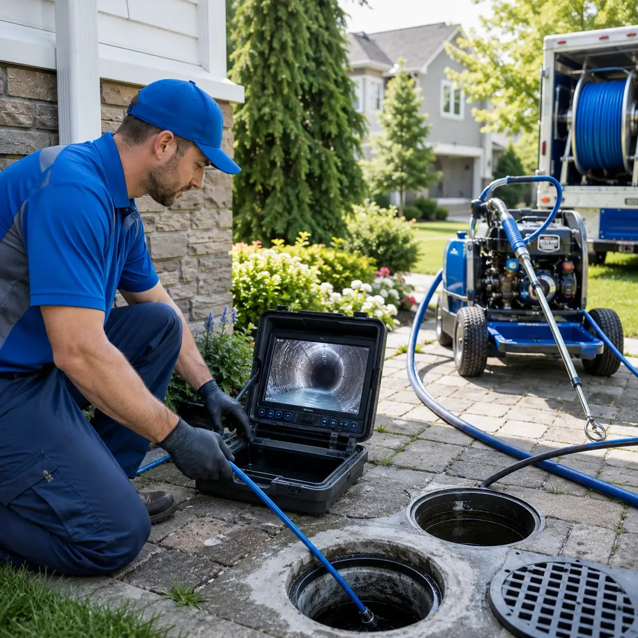 Outdoor drain cleaning professionals serving De Kalb, TX