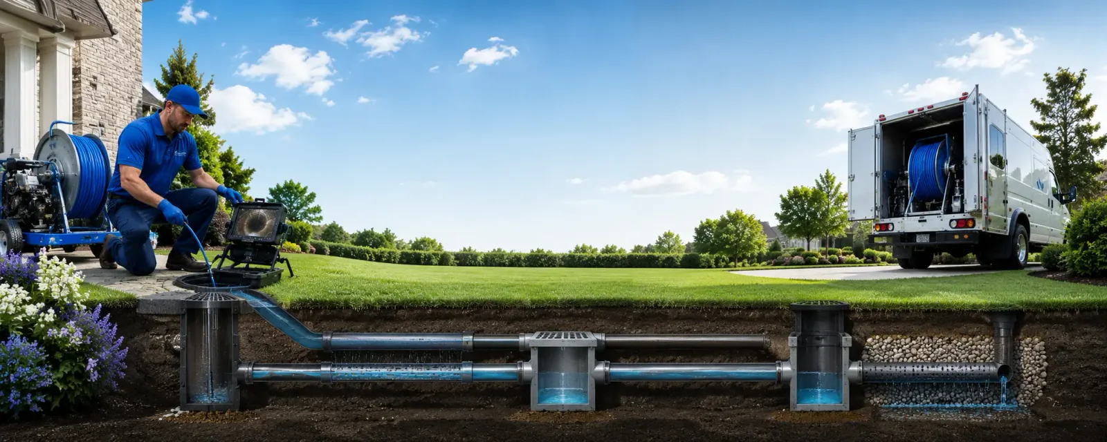 Outdoor drain cleaning information for De Kalb, TX